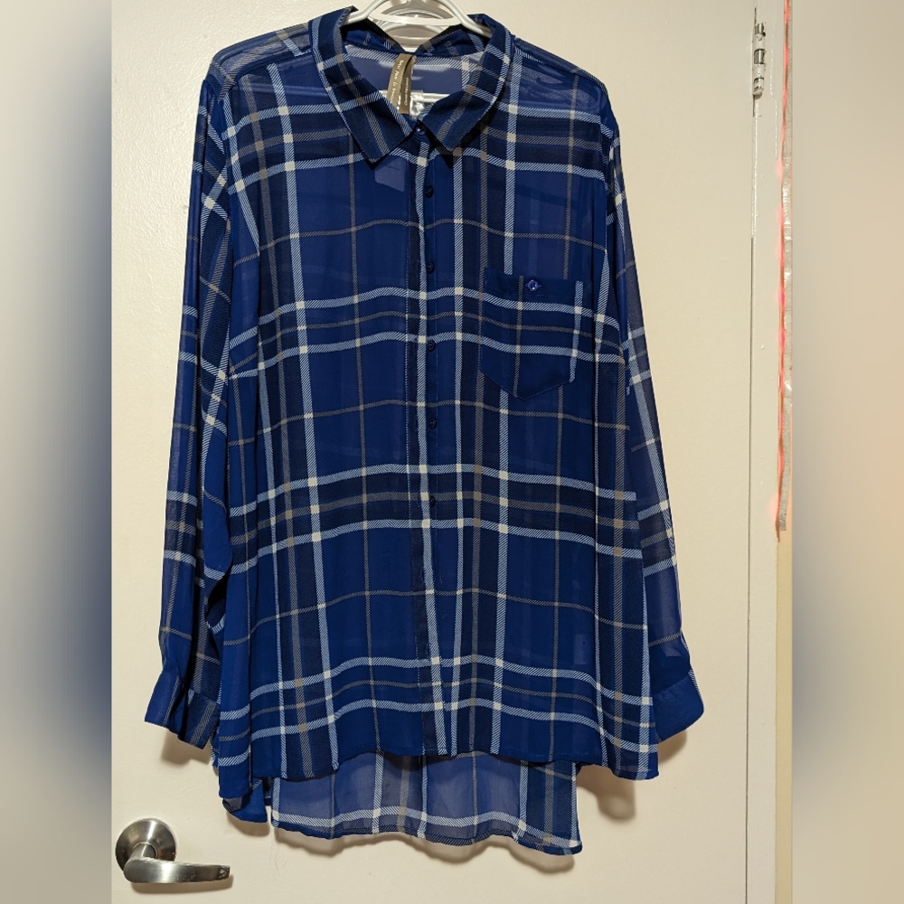 Plus Size 4x plaid shirt